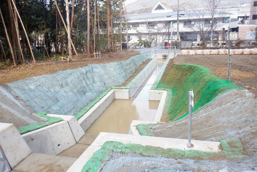 単独県営治山事業(5単災第1号) 治山工事完成状況 兵庫県西脇市